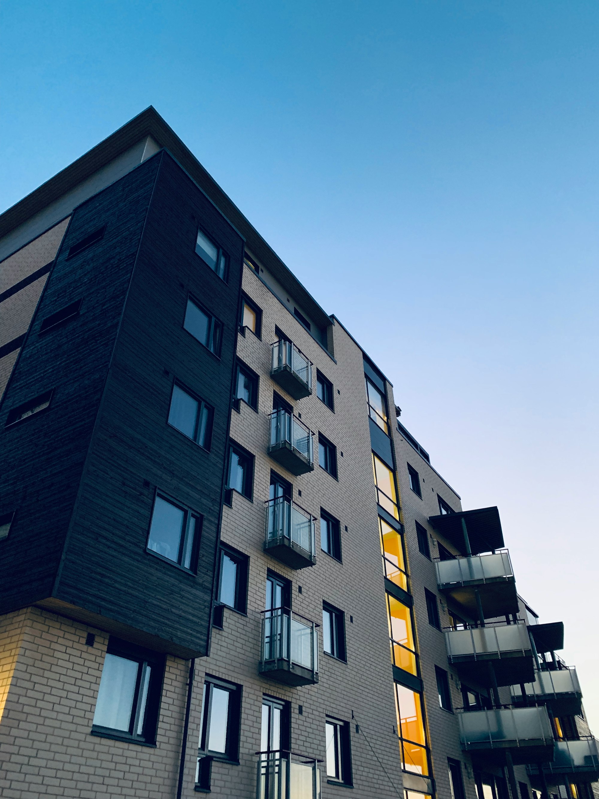Facade of a modern residential building.