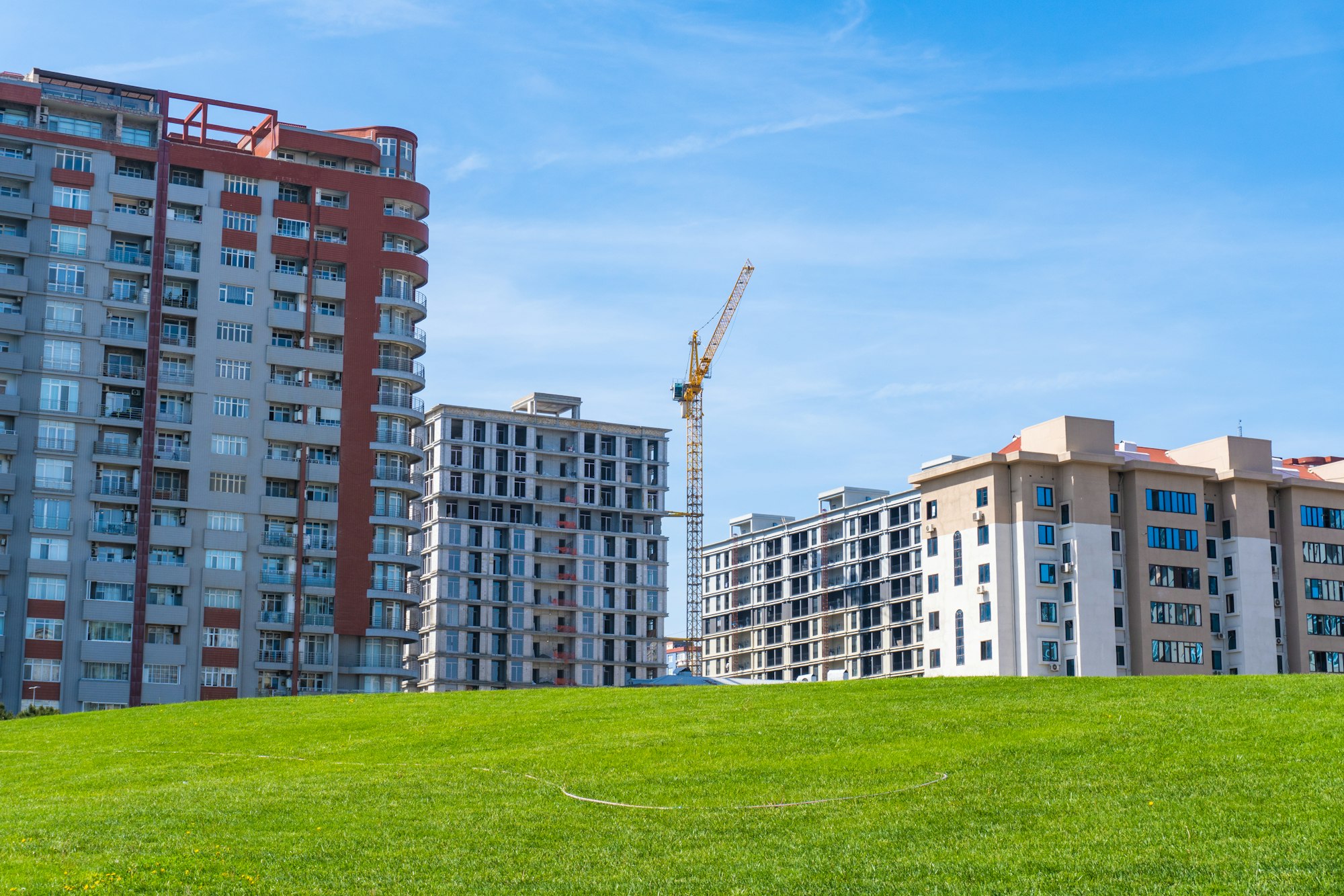 Construction site of a new residential development in Argentina.